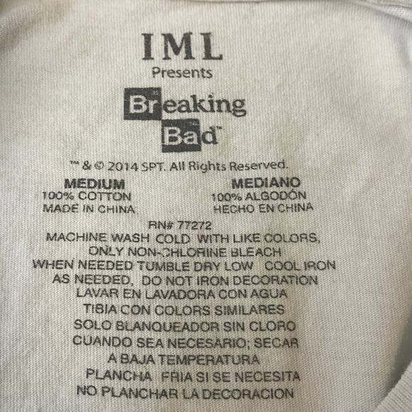 Breaking Bad Animated T-Shirt Walter White Disguise Bryan Cranston Character M - Picture 4 of 5